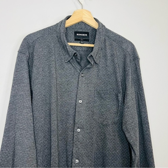 Bonobos Black Dotted Slim Fit Button Up XL - Picture 3 of 5